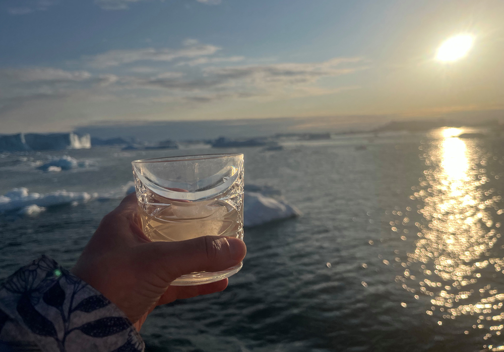 Abendstimmung über dem Ilulissat-Eisfjord.