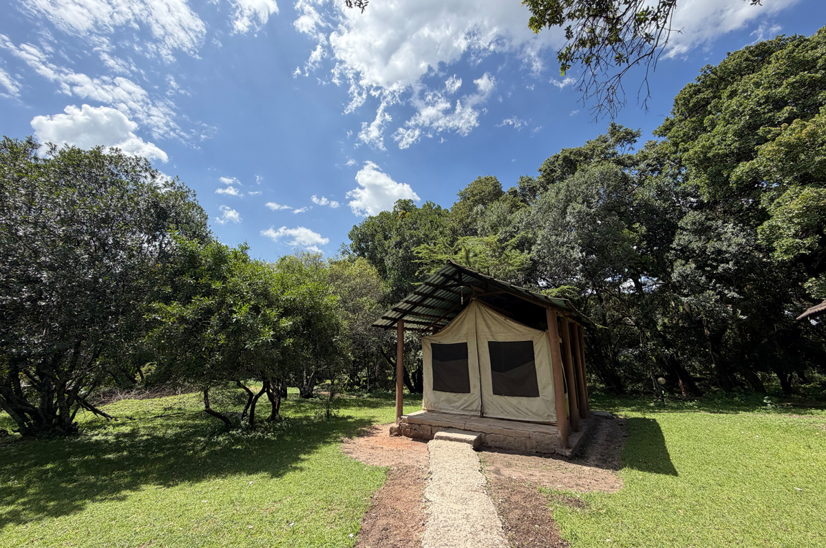 Mein Zuhause für die nächsten Tage – mitten in der Wildnis der Masai Mara.