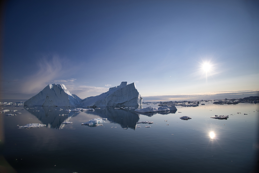 Die Icefjord Evening Cruise zwischen den Eisbergen.